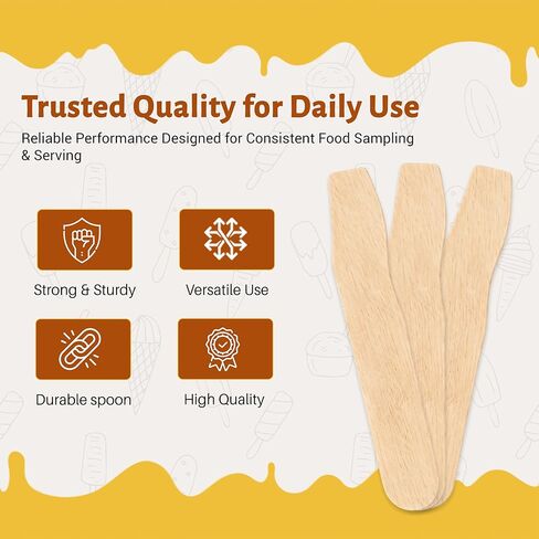Perfect Stix Wooden Taster Ice Cream Sample Sticks, 2.5 Inches, 600 Count in Saudi Arabia