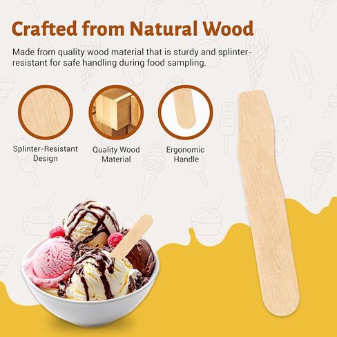 Perfect Stix Wooden Taster Ice Cream Sample Sticks, 2.5 Inches, 600 Count in Saudi Arabia