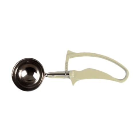 FSE SLDS210G Disher, size-10, 3-1/4 oz., Round Bowl, Blade extends Beyond Bowl, one-Piece Color-Coded EZ Grip Handle, Low Moisture Absorption, 18/8 Stainless Steel, Ivory, NSF in Saudi Arabia