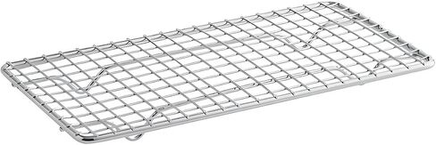 OCS Parts 12-Pack 4-1/4" x 8-1/4" Stainless Steel Pan Grate for 1/4 Size Steam Table Pans | Footed Cooling Pan Grate for Steam Tables, Baking, and Hotel Pans in Kuwait