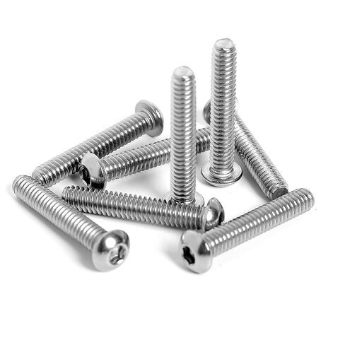 Stainless Steel 1/4-20 Rivet Nuts and Bolts 3/4" Button Head Socket Cap Screws 1/4-20 Flat Washers Rivnut Threaded Nutsert 30-Set in Kuwait