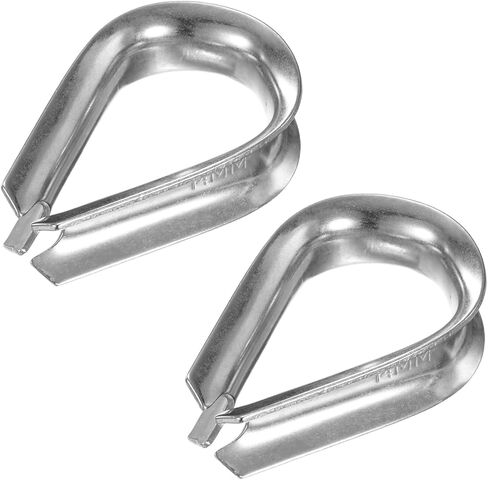 30-Pack Wire Rope Thimbles, M5 Stainless Steel 5mm Rope Thimble Rigging for Diameter Cable Rigging/Sailing/Clothesline, Wire Cable Protection in Saudi Arabia
