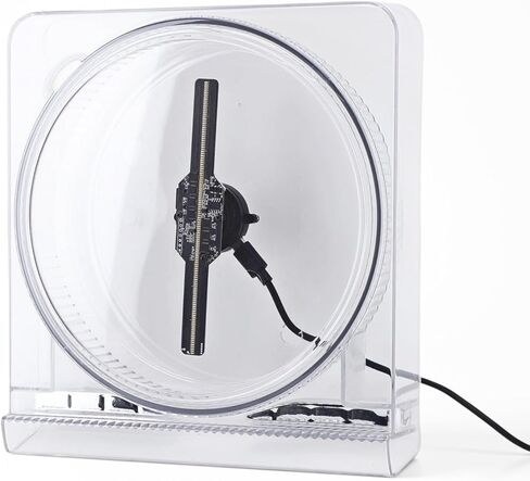 Holographic Advertising Display Fan, 5.5 Inch 2000x128 Resolution 3D Holographic Projector, 128 LED Beads APP Control for Shop Party Bar Advertising Display in Saudi Arabia