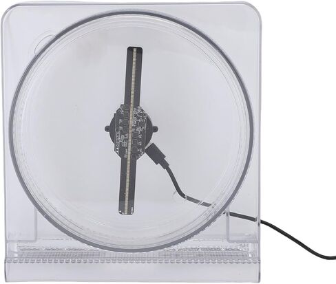 Holographic Advertising Display Fan, 5.5 Inch 2000x128 Resolution 3D Holographic Projector, 128 LED Beads APP Control for Shop Party Bar Advertising Display in Saudi Arabia