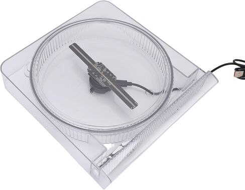 Holographic Advertising Display Fan, 5.5 Inch 2000x128 Resolution 3D Holographic Projector, 128 LED Beads APP Control for Shop Party Bar Advertising Display in Saudi Arabia