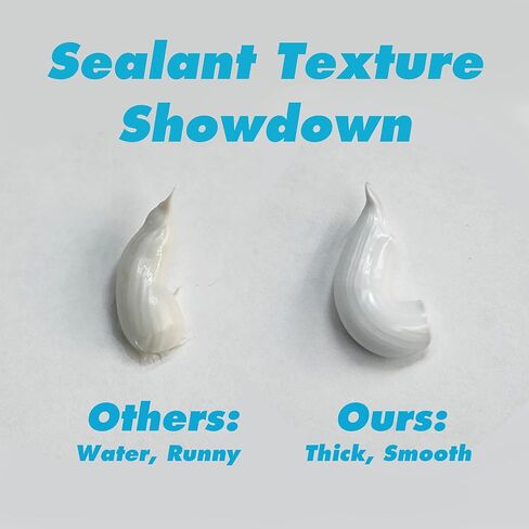 Hybrid Sealant - Premium Waterproof Caulk for Bathroom, Kitchen, Sink Repairs, Cures Underwater, No Gun Needed, Solvent-Free, Paintable & Stays White (5.3 oz/150g) in Kuwait