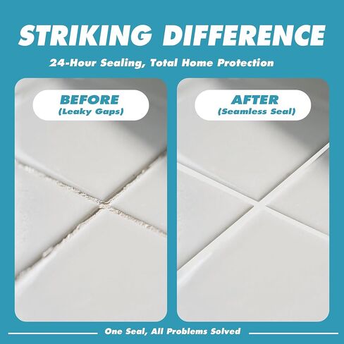 Hybrid Sealant - Premium Waterproof Caulk for Bathroom, Kitchen, Sink Repairs, Cures Underwater, No Gun Needed, Solvent-Free, Paintable & Stays White (5.3 oz/150g) in Kuwait