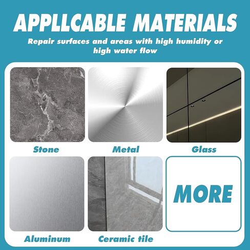 Hybrid Sealant - Premium Waterproof Caulk for Bathroom, Kitchen, Sink Repairs, Cures Underwater, No Gun Needed, Solvent-Free, Paintable & Stays White (5.3 oz/150g) in Kuwait