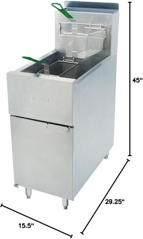 Frymaster Dean SR142G Super Runner Natural Gas Floor Fryer 43 lb in Kuwait