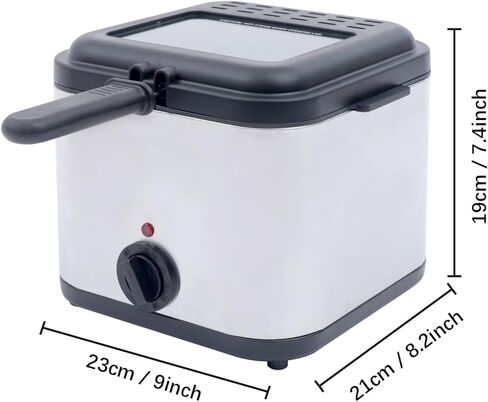 Mini Deep Fryer French Fries Machine, Household Fryer Multi-function Fryer 2.5L in Saudi Arabia
