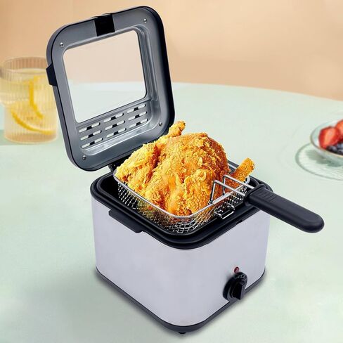 Mini Deep Fryer French Fries Machine, Household Fryer Multi-function Fryer 2.5L in Saudi Arabia