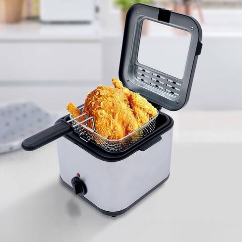 Mini Deep Fryer French Fries Machine, Household Fryer Multi-function Fryer 2.5L in Saudi Arabia