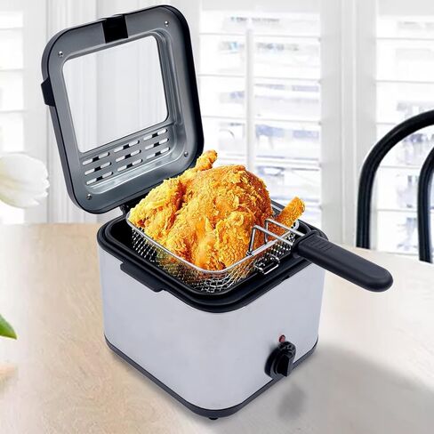 Mini Deep Fryer French Fries Machine, Household Fryer Multi-function Fryer 2.5L in Saudi Arabia