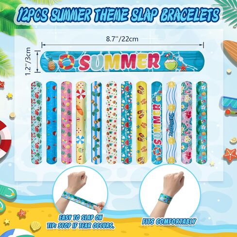98 PCS Pool Party Party Favors Carphstring Party Party Party Favors Goodie حقائب مع قش شرب ملصقات أساور صفعة لاستلواحات Pool Party Supplies in Kuwait