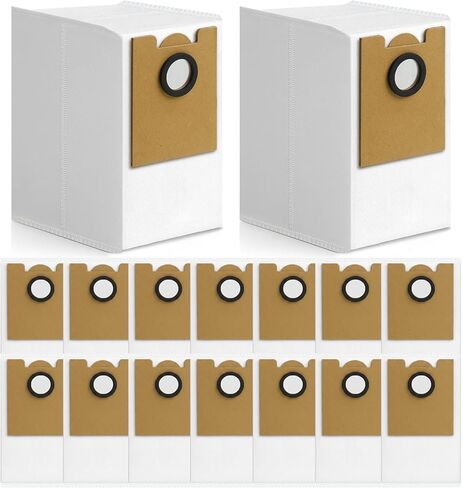 16 Pack M2 Plus Dust Bags Compatible with Lefant M2 Pro M2S Pro M2 Plus Robot Vacuum Bags 2.6L Large Capacity Heavy Duty Bags for Home Vacuum in Saudi Arabia