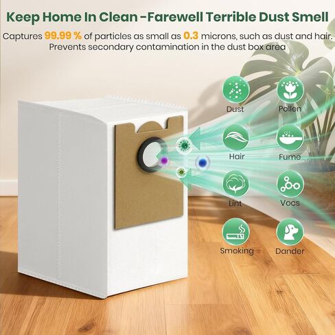 16 Pack M2 Plus Dust Bags Compatible with Lefant M2 Pro M2S Pro M2 Plus Robot Vacuum Bags 2.6L Large Capacity Heavy Duty Bags for Home Vacuum in Saudi Arabia