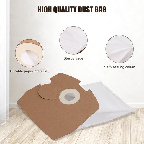 Vacuum Bags for Clean Obsessed CO711＆ Perfect C105 Commercial Canister Vacuum Cleaner - Replacement Dust Bag Leak-Proof Design - 12Pack in Saudi Arabia