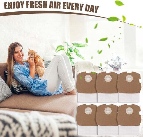 Vacuum Bags for Clean Obsessed CO711＆ Perfect C105 Commercial Canister Vacuum Cleaner - Replacement Dust Bag Leak-Proof Design - 12Pack in Saudi Arabia