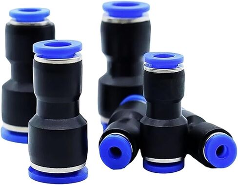 PV PU Pneumatic Fittings Connector Tube Hose Couplings Joint 4/6/8/10/12/16mm Push In 100Pcs(PV4) in Saudi Arabia