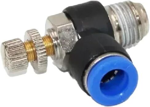 SL Model Connections Pneumatic Couplings M5 Throttle Valve 1/8" 1/4" 3/8" 1/2" 4 6 8 10 12mm Hose Tube 10Pcs(SL10-01) in Saudi Arabia