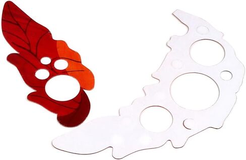 Set of 2 Self Stick Plastic Guitar Pickguard Grape Leaf Style Guitar Sound Hole Covers for Acoustic Guitar in Kuwait