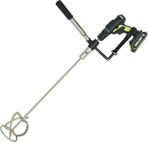 ملحق مثقاب لخلاط الأسمنت والخرسانة من مايتي فاين - مجداف خلط فولاذي شديد التحمل للملاط والجص والجص - لقمة خلط حلزونية لدلاء سعة 5 جالون - خلاط طين وطلاء الجدران الجافة المقاوم للصدأ in Kuwait