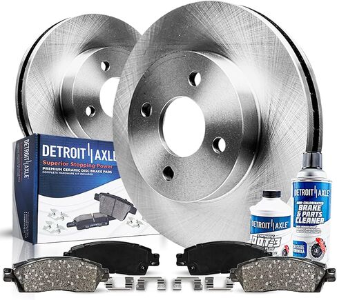 Detroit Axle - Front Brakes Kit for Chevy GMC Silverado Sierra Suburban Yukon XL Express Savana 1500 Tahoe Avalanche Cadillac Escalade ESV EXT Brake Rotors Ceramic Brakes Pads Replacement in Saudi Arabia