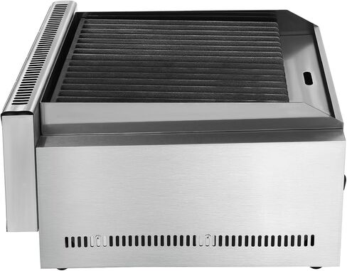 11x14in Commercial Gas Charbroiler, Countertop Stainless Steel Grill with 2 Burner, Heavy Duty Restaurant BBQ Broiler, 60TU/hr Outdoor Cooking Griddle Barbecue for Garden, Patio, Restaurants in Saudi Arabia