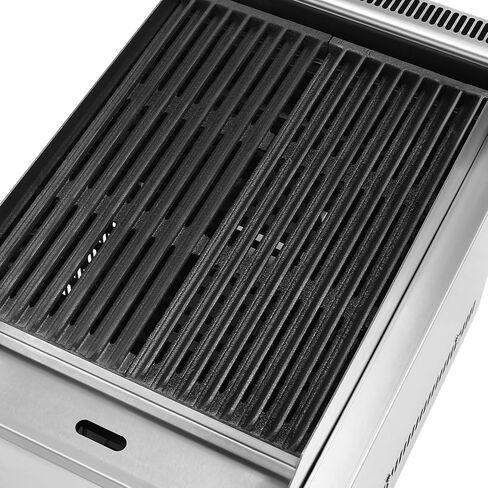 11x14in Commercial Gas Charbroiler, Countertop Stainless Steel Grill with 2 Burner, Heavy Duty Restaurant BBQ Broiler, 60TU/hr Outdoor Cooking Griddle Barbecue for Garden, Patio, Restaurants in Saudi Arabia