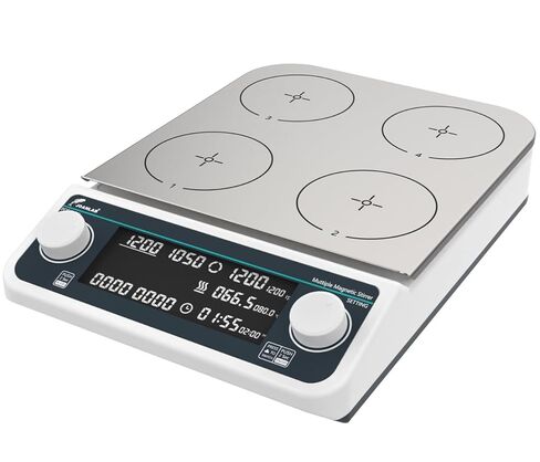 JOANLAB Lab Magnetic Stirrer 6 Multi Position Digital Multi Magnetic Stirrer Mixer 6x500ml Multi Stirrer Plate 50-1500rpm|with Timing Function in Kuwait