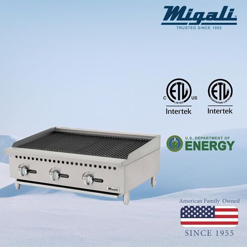 Migali C-CR36 36″ Wide Char-Rock Broiler - 105,000 BTU in Saudi Arabia