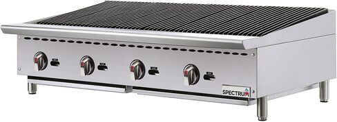 Winco Commercial Natural Gas Charbroil Grill with Radiant Heat, 4 Burner, 48" in Saudi Arabia