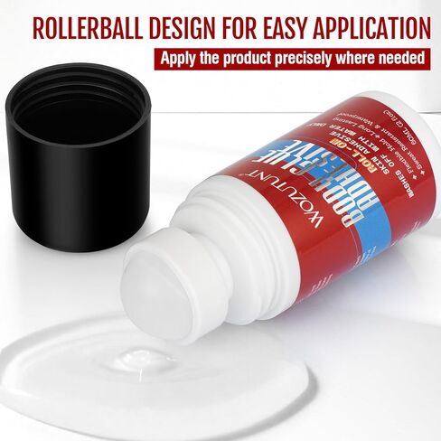 لاصق للجسم قابل للف للبشرة والملابس - مقاوم للعرق، يمكن غسله بالماء | لاصق عصري للراقصين، والجورب، والجوارب، والثياب، وحمالات الصدر، والشعر المستعار، والأزياء، وغراء الجلد السائل غير السام (2 أونصة سائلة) in Kuwait