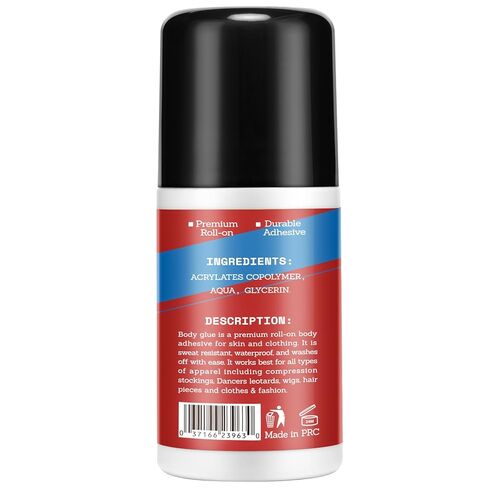 لاصق للجسم قابل للف للبشرة والملابس - مقاوم للعرق، يمكن غسله بالماء | لاصق عصري للراقصين، والجورب، والجوارب، والثياب، وحمالات الصدر، والشعر المستعار، والأزياء، وغراء الجلد السائل غير السام (2 أونصة سائلة) in Kuwait