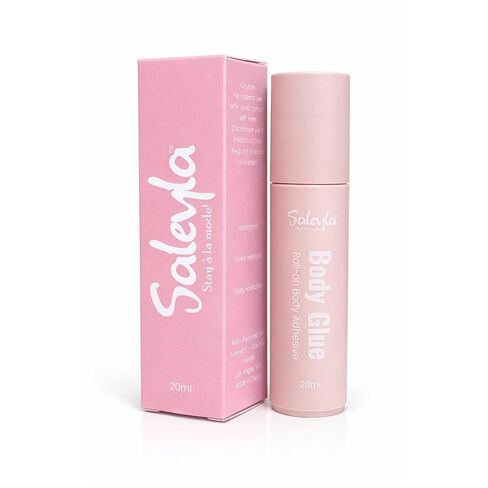 Saleyla Roll-On Body Glue 20ml – Sweat-Resistant, Clear Body Adhesive for Bikini, Competition Suits, Swimwear & Stagewear | Fashion Tape Alternative, Secure Fit, Gentle on Skin, Long-Lasting Hold in Saudi Arabia