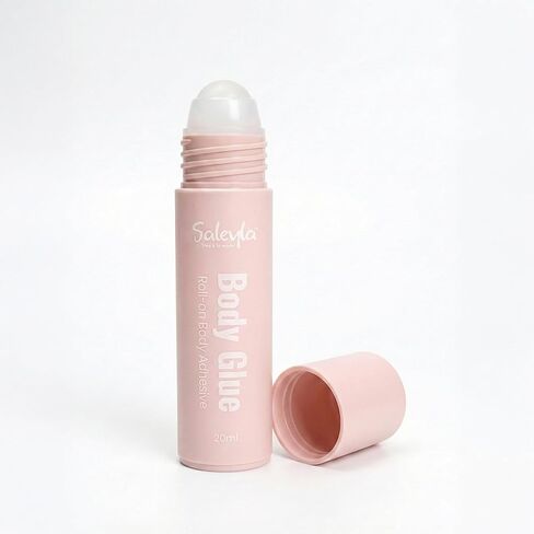Saleyla Roll-On Body Glue 20ml – Sweat-Resistant, Clear Body Adhesive for Bikini, Competition Suits, Swimwear & Stagewear | Fashion Tape Alternative, Secure Fit, Gentle on Skin, Long-Lasting Hold in Saudi Arabia