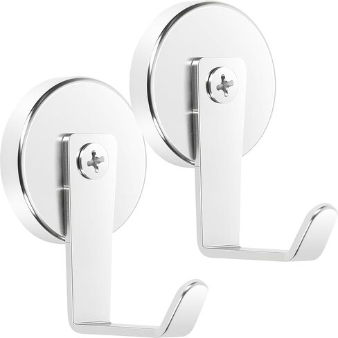 Neosmuk Magnetic Hooks,170lb Heavy Duty Magnet Wreath Hanger,Steel-Tube Base,No-Drill Door Hook, L-Cruise Cabin Door Hook,Black,2 Pack in Kuwait