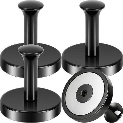 Neosmuk Magnetic Coat Hook,130lb+ Strong Extra Heavy Duty Magnet Hooks,Magnetic Wreath Hanger/Holder for Metal Doors,Purse,Towel,Stocking,Cruise Cabin,Silver,2 Pack in Saudi Arabia