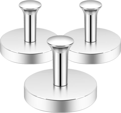 Neosmuk Magnetic Coat Hook,130lb+ Strong Extra Heavy Duty Magnet Hooks,Magnetic Wreath Hanger/Holder for Metal Doors,Purse,Towel,Stocking,Cruise Cabin,Silver,2 Pack in Saudi Arabia