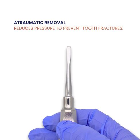 B MED INSTRUMENTS Dental Crown Splitter Remover Elevator Spreader Straight - Crown Removal Restoration Instrument - Premium Stainless Steel Dental Tool, Autoclavable in Saudi Arabia