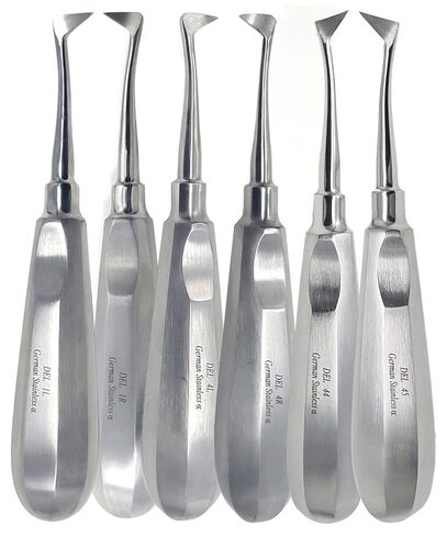 مجموعة من 6 أجهزة كراير سيلدين لخلع الأسنان من الجانب الأيمن والأيسر مصنوعة من الفولاذ المقاوم للصدأ عالي الجودة in Kuwait