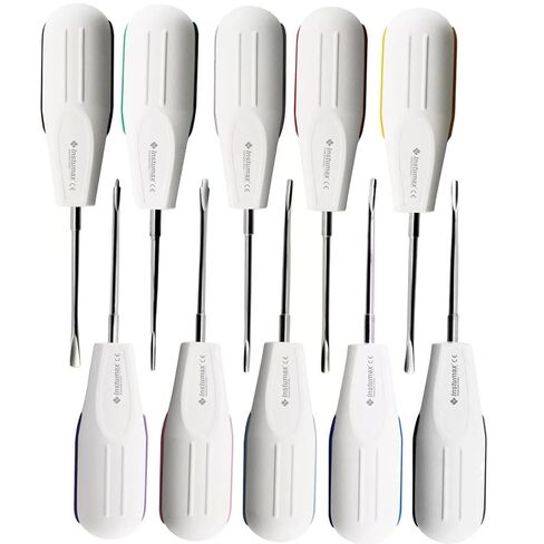 مجموعة من 10 مقابض بيضاء اللون لمصاعد خلع الأسنان، أدوات استخلاص جذور الأسنان، مجموعة من 10 مقابض بيضاء اللون in Kuwait