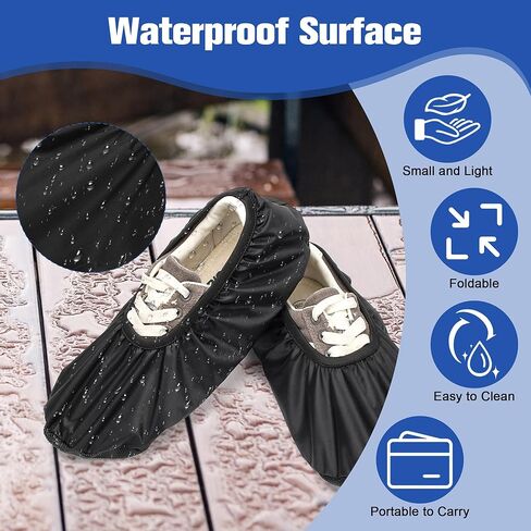 Bowling Shoe Covers, Shoe Protector Covers for Bowling Shoe Waterproof Reusable and Anti Slip (Small) in Kuwait