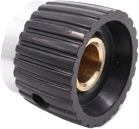 20 * 16MM Aluminum Plastic Set Pointer Knob Cap For Marshall AMP Guitar Effect Pedal 1/4" Brass Insert Silver/Gold 10Pcs Accessory in Kuwait