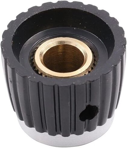 20 * 16MM Aluminum Plastic Set Pointer Knob Cap For Marshall AMP Guitar Effect Pedal 1/4" Brass Insert Silver/Gold 10Pcs Accessory in Kuwait