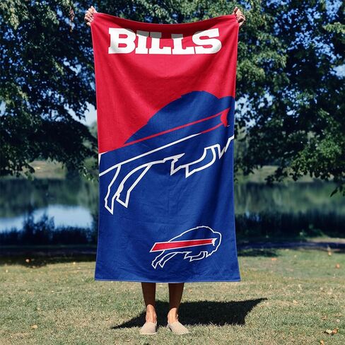 Northwest NFL Oversized Microfiber Beach Towel, 60 x 70 Inches – Quick Dry, Sand Resistant, Lightweight, Highly Absorbent, Shibori Design in Saudi Arabia