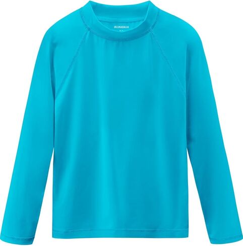 الأولاد قمصان تسبح طويلة الأكمام بحراسة شمس حماية شمس UPF50+ T قمصان Rashguard ملابس السباحة صيد مياه القنابل الجافة شاطئ بارد للطفل للأطفال الصغار in Kuwait