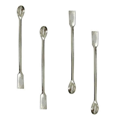 pson 4Pcs 2 in 1 Stainless Steel Lab Spoon, Sampling and Mixing Tool for Scientific Research, and Laboratory Use(Spatula Ends) in Saudi Arabia