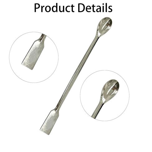 pson 4Pcs 2 in 1 Stainless Steel Lab Spoon, Sampling and Mixing Tool for Scientific Research, and Laboratory Use(Spatula Ends) in Saudi Arabia