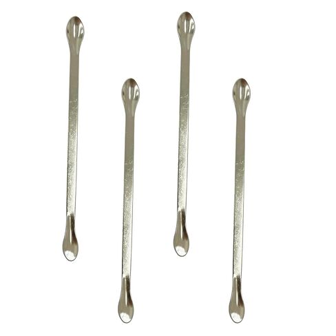pson 4Pcs 2 in 1 Stainless Steel Lab Spoon, Sampling and Mixing Tool for Scientific Research, and Laboratory Use(Spatula Ends) in Saudi Arabia